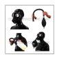 Preview: Deluxe M85 gasmask-zipperhood-system BUBBLE-I with inhaler-set, tube- and rebreathing-bag-set